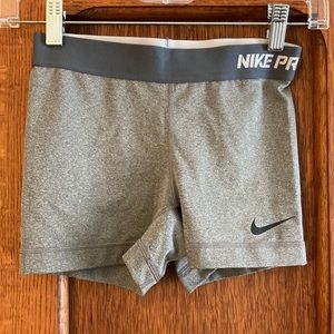 Nike Pro dry fit grey compression shorts